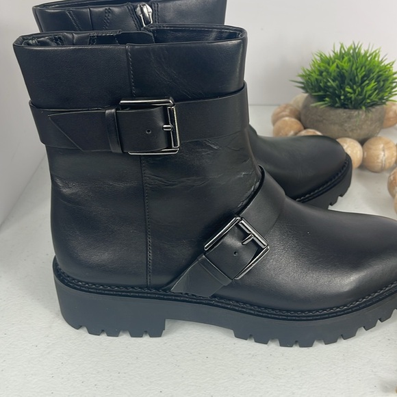 Macombs Water Resistant Moto Boot (Women) Sz 8.5 Black Leather NIB - Picture 6 of 11